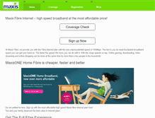 Tablet Screenshot of maxisinternet.com